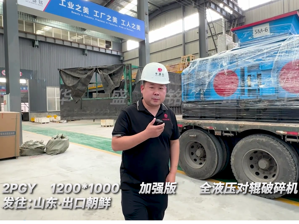 2PGY1200*1000型加強版液壓對輥破碎機出口國外圖片